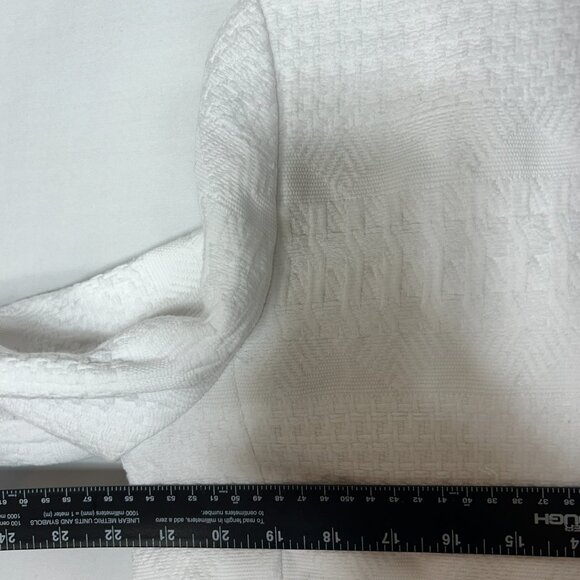 LAFAYETTE 148 LADIES BLAZER LARGE WHITE OPEN CAPSULE SUIT JACKET MINIMALIST - Picture 10 of 13